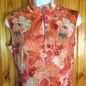 Vintage Sears 70’s Orange Groovy Dress